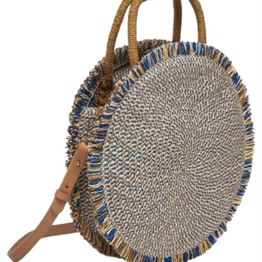 ⭐️ Host Pick ⭐️Zara Basic | Chic Straw Circular Bag
